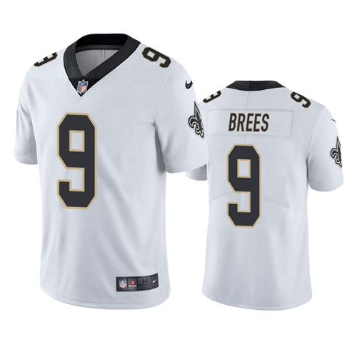Youth New Orleans Saints #9 Drew Brees White Vapor Untouchable Limited Stitched NFL Jersey